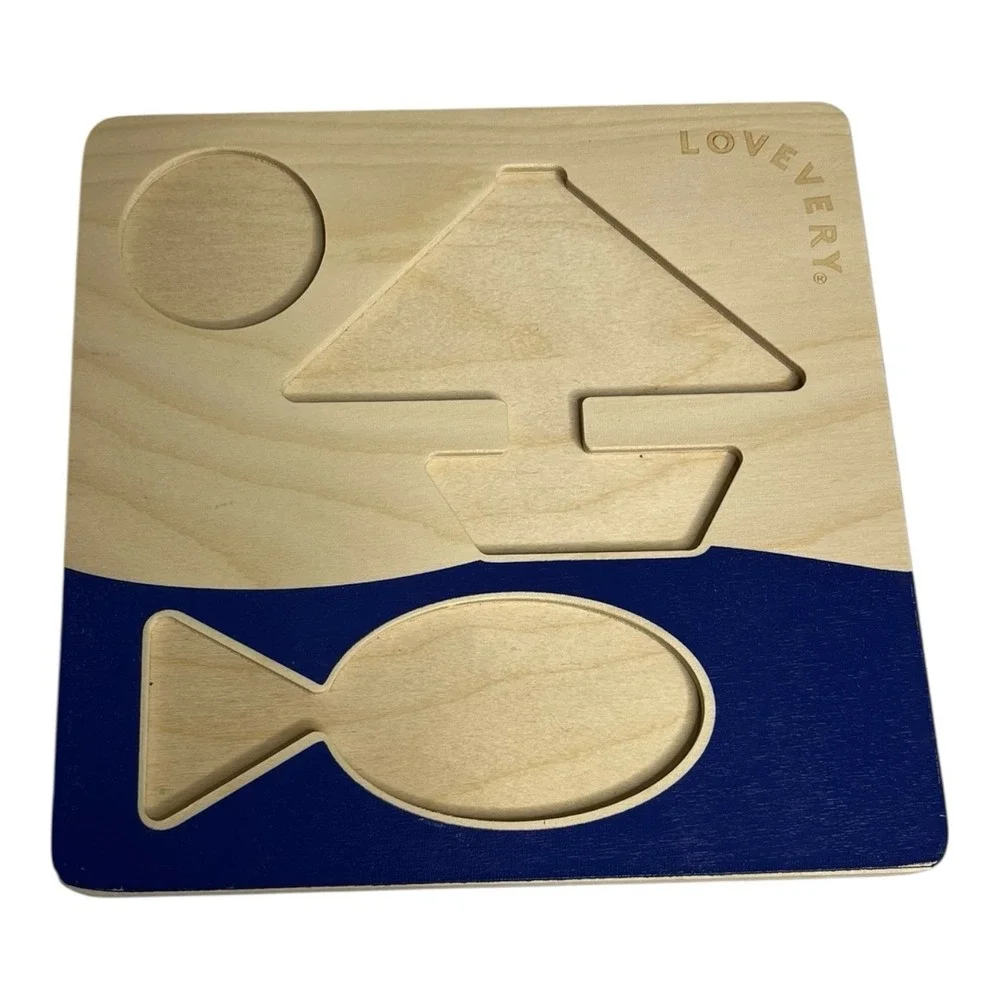 Lovevery Double-Sided Sunny Day Puzzle From The Helper Play Kit Montessori Toy